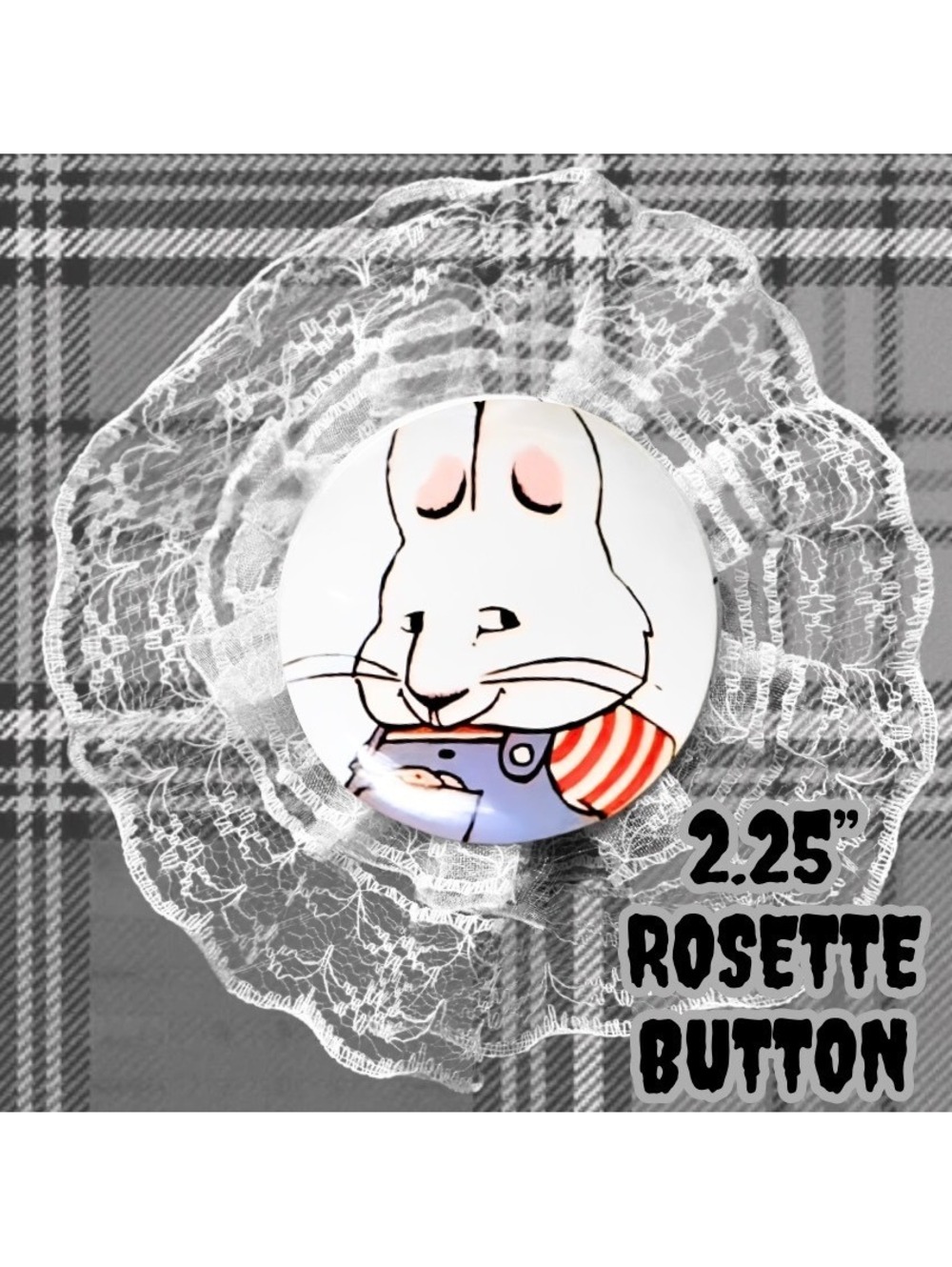 Max & Ruby 2.25" Handmade Button Rosette